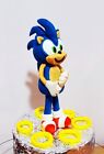 Sugar paste handmade figurine cake topper Sonic the hedgehog