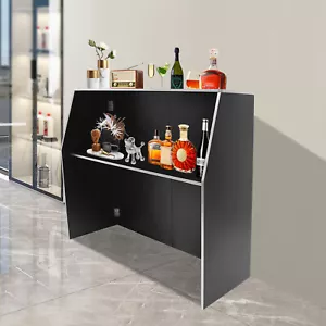Gabinete de Bar Portátil Barra Plegable Portátil Barra de Eventos Rectangular Independiente�� - Imagen 1 de 15