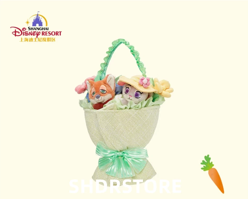 Disney authentic 2025 Zootopia Nick judy flower plush shanghai disneyland - Image 1 of 1