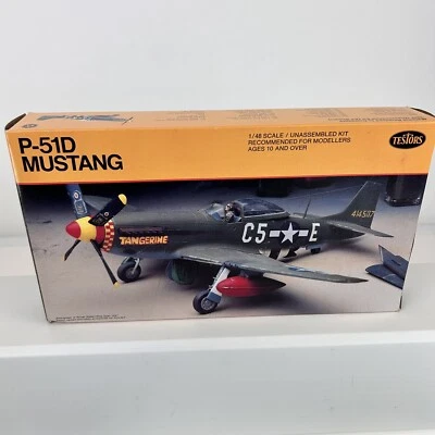 Vintage Testors North American P-51D Mustang Model Kit No. 546 1/48 Scale New - Image 1 of 4