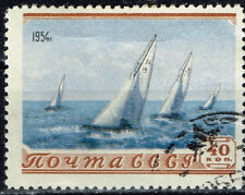 Russia Soviet Ships Regata in Black Sea stamp 1954