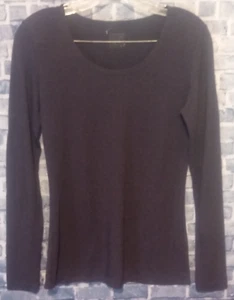 32 Degrees Heat Women’s Deep Purple Long Sleeve Scoop Neck Shirt Small 0267 - Picture 1 of 3