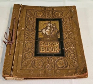 Álbum de recortes infantil años 20 30 revista de periódicos recortes tarjetas antiguas vintage - Imagen 1 de 24