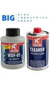 Griffon PVC / ABS - Kleber / Reiniger / Schnellset WRAS zugelassener Kleber WDF-05 - BIG - Bild 1 von 5