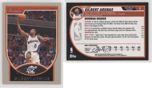 2007-08 Bowman Draft Picks & Stars Silver /199 Gilbert Arenas #1