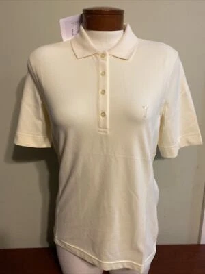 NWT Golfino Ladies Martina Polo Sun Protect 4338023 199 Yellow 2 4 6 8 10 12 14 - Image 1 of 4