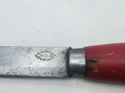 Erik Frost Mora Sweden Fixed Blade Knife Vintage Red - Image 1 of 4
