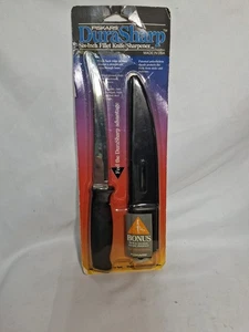 Vintage Fiskars Graphite Filet Knife And Sharpening Sheath 6-in Graphite USA - Picture 1 of 6