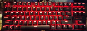 REDRAGON - Kumara K552-1 RGB Wired RED Gaming Mechanical CLICK Keyboard - Picture 1 of 3