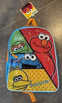 Mochila infantil Sesame Street Elmo Oscar biscoito bolsa pássaro grande - Imagem 1 de 2