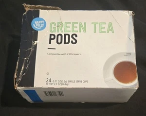 Cápsulas de té Happy Belly compatibles con cervecerías 2,0 K-Cup, té verde, 24 unidades - Imagen 1 de 4