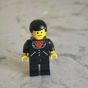 LEGO Classic Town Male Boy Black Suit Red Shirt - Picture 1 of 3