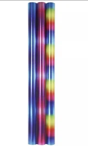 3 X 1.5 M Rolls of Unisex Gift Wrap Wrapping Paper Stripe Metallic Effect - Picture 1 of 1