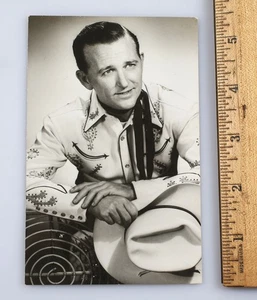 Foto postal vintage 1957 de Jimmy Wakely The Singing Cowboy - Imagen 1 de 2