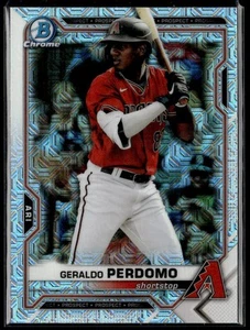 2021 Bowman #BCP-109 Geraldo Perdomo Chrome Prospects Mojo Refractor - Picture 1 of 2