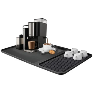 Alfombrilla de silicona para barra de café 24""x16"" - Alfombrilla de secado de platos desmontable para cocina co... - Imagen 1 de 7