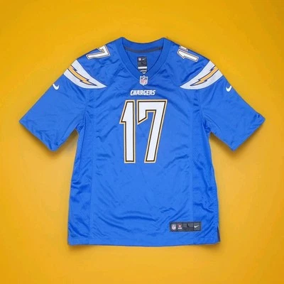 Size LARGE - NIKE - San Diego - Los Angeles - CHARGERS NFL Jersey RIVERS #17 - Image 1 of 4