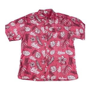 Vintage Mens Red Indiana Hoosiers Shirt Button Up Size XL Wes and Willy - Picture 1 of 4