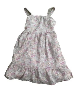 Cat & Jack S(6/6x) Sundress Girl Floral Pink Sleeveless Pullover Elastic Waist - Picture 1 of 6