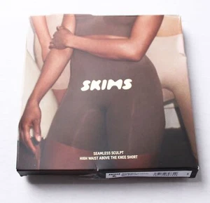 SKIMS Women's Seamless Sculpt High-Waist Above The Knee Shorts DM3 Clay Large - Picture 1 of 8