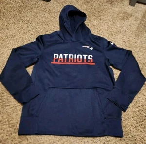 Felpa con cappuccio grande Nike NFL ThermaFit OnField Apparel New England Patriots - Foto 1 di 10