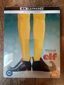 Elf w. Steelbook (4K UHD + Blu-ray, 2003, UK Import, Region Free) *NEW/SEALED* - Picture 1 of 4