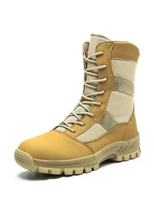 Footwear Military Tactical Men Boots Special Force Desert Boots Combat Ankle - Picture 1 of 5