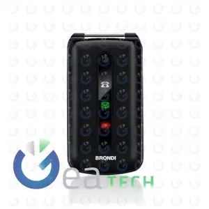 BRONDI PRESIDENT CELLULARE ULTRA SOTTILE E ICONE LED SUL FLIP FOTOCAMERA NERO - Foto 1 di 4