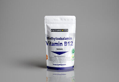 Vitamin B12 1000mcg Immune Support Nervous System Vegan Tablets Time Release • 1.20£