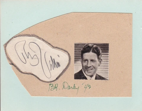 Rudy Vallee - American singer, musician & actor - VINTAGE SIGNED ALBUM BOOK PAGE Cover