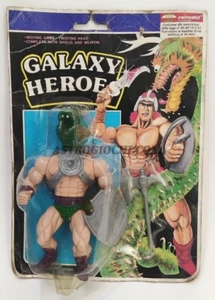 GALAXY HEROES WARRIORS SAHAK MOTU VINTAGE '80 NEW IN CARD MOC EUROSTIL - Picture 1 of 5