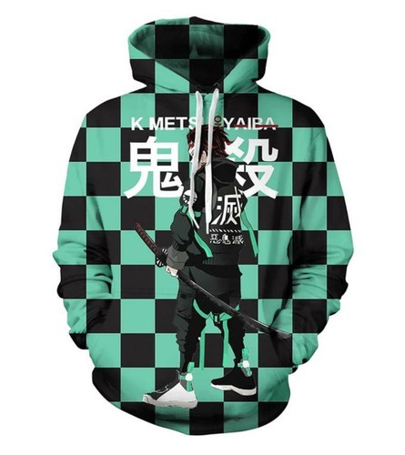 VETEMENTS Felpa con cappuccio Demon Slayer: Kimetsu no Yaiba anime
