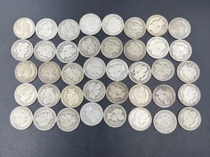 Barber Quarters 90% Silver Coin Quarter Roll $10 Face Value 40 Coins G / VG SKU# - Picture 1 of 11
