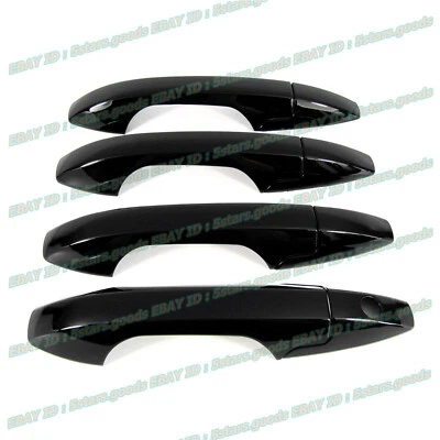 Cubiertas de manija de puerta lateral negras brillantes para piano SUV 2007-2013 Acura MDX Foto 1 de 4