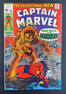 Captain Marvel (1968) #18 VF (8.0) Carol Danvers guadagna super poteri Gil Kane Art - Foto 1 di 2