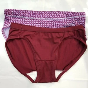 Hanes Girls Size 5 S/P/CH  X-Temp Multi-Color Cool Comfort Briefs ( 2-Pack) New - Picture 1 of 3