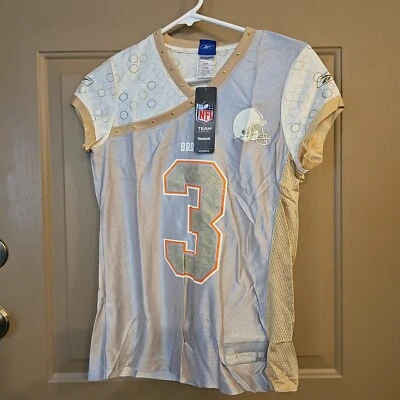 Новая женская футболка Reebok NFL Cleveland Browns Anderson 3 серебристая и золотая размер S - Изображение 1 из 4