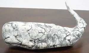Rare 9" Stan Langtwait Signed Whale - Mt. St. Helens Volcanic Ash Only 1 - Picture 1 of 3