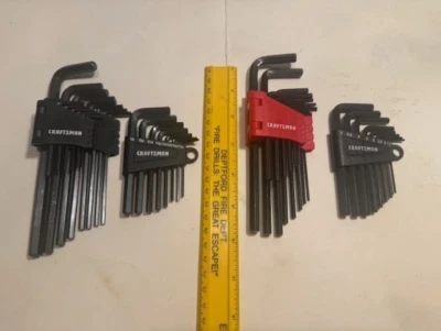 NEW CRAFTSMAN  44 Pc SAE & METRIC MM - SHORT & LONG  Allen / Hex Key Wrench Set - Image 1 of 4