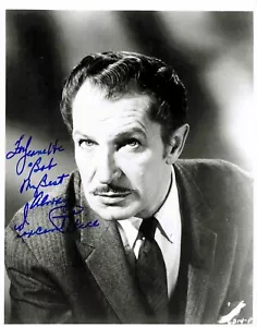 VINCENT PRICE Firmato 8x10 con COA...........ottima immagine! - Foto 1 di 3