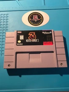 Nintendo SNES Game - Mortal Kombat 3 (Game Cartridge Only) - Picture 1 of 8
