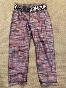 Girls Under Armour colorful compression Leggings Small s Capri - Picture 1 of 1