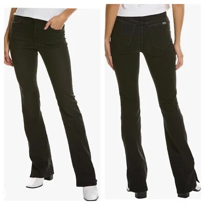 Jeans Joes para mujer 29x30 ámbar negro desgastado tiro alto curvilíneo corte bota denim Foto 1 de 4