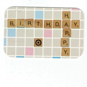 Target Gift Card - Scrabble Game Board - 2005 - raised letter tiles - No Value - Picture 1 of 2