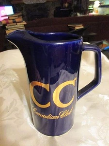 Jarra vintage Canadian Club azul y dorada - 6,5" de alto - LUD - Imagen 1 de 5