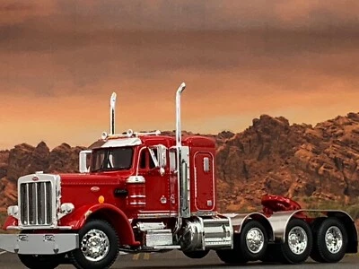 1/64 DCP RED PETERBILT 359 TRI AXLE W/ 36" SLEEPER - Image 1 of 4