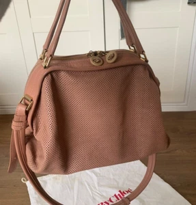 CHLOE See by Chloe pink rose Blush leather Shoulder bag & Long strap - Picture 1 of 13