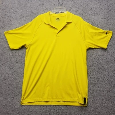 Camisa esportiva masculina Slazenger polo golfe amarela grande manga curta colarinho G - Imagem 1 de 4