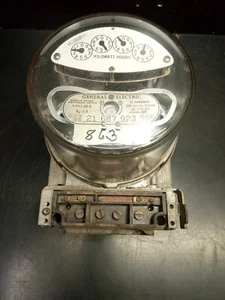 Vintage GE General Electric Power Meter-240 volt 3 wire Model AR5-Ser# 21687923 - Picture 1 of 18