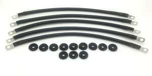 4 Gauge Golf Cart Battery Cables for Club Car DS 48 Volt, w/Felt Rings - Picture 1 of 3